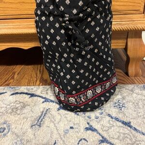 Vera Bradley Black and Red Patterned Travel Bag